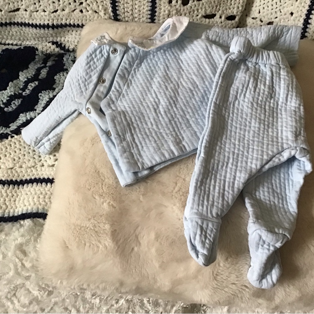 Jacadi Light Blue Kids Matching Set